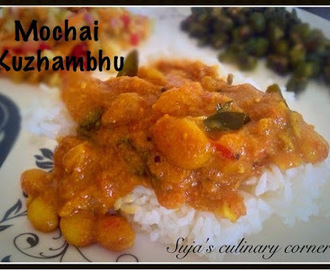 Mochai kuzhambhu(Dry Field Beans Gravy for rice)
