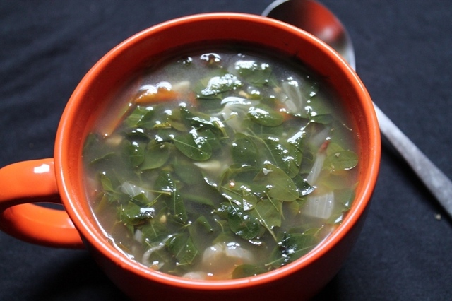 Drumstick Leaves Soup Recipe / Murungai Keerai Soup Recipe