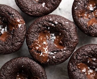 Extra Fudgy Double Chocolate Muffins 🍫 gluten free, keto & paleo