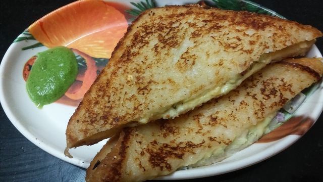 Easy cheese n curd toast sandwich