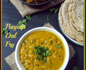 Dhaba Style Dal Fry with Dum Aloo with Spring Onion