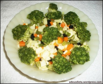 Salada de legumes com Brócolis