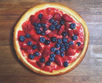 Receta: Cheesecake de Berries en masa de jengibre