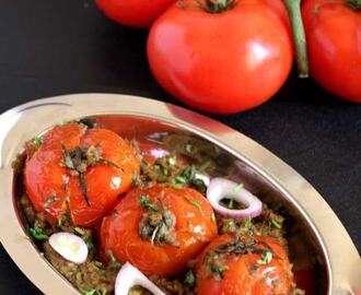 Simple stuffed tomato recipe | Chapati side dish