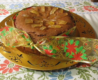 Κέικ με σοκολάτα και γλυκό του κουταλιού κίτρο