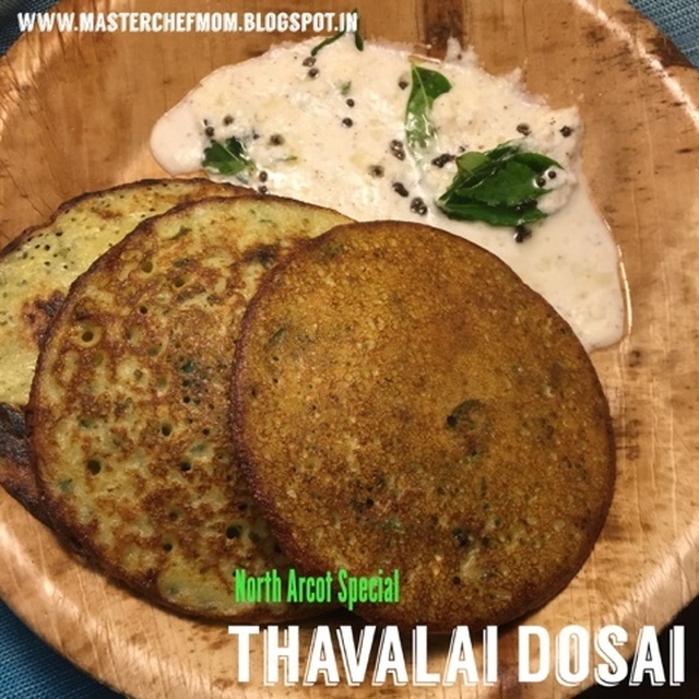 Murungai Keerai Thavalai Dosai | North Arcot Special Moringa leaves Pancake| How to make Thavalai Dosai | Stepwise pictures | Instant Dosa Recipe