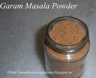 Garam Masala Powder -- How to make Garam Masala  Powder at home -- Home Made Garam Masala Powder