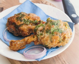 Fried Chicken - Chicken drumsticks cooked with Indian spices, dipped in Egg and Deep Fried