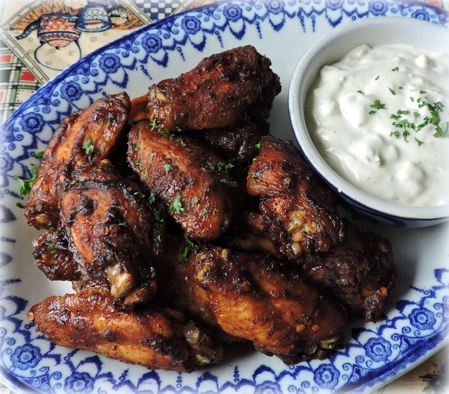 Spicy Chicken Wings & Blue Cheese Dressing