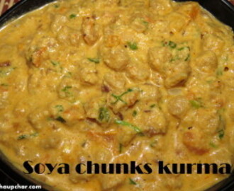 Soya chunks kurma recipe