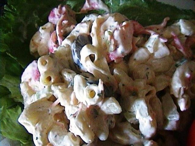 Italian Crab Seafood Pasta Salad
