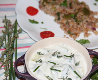 Thyme, Coriander, Mint and Chives – Raita/Yogurt dip