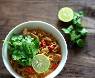 Thai red curry noodles