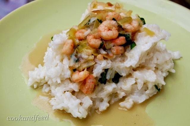 Αρωματικό ρύζι με γαρίδες/Fragrant Rice With Shrimp