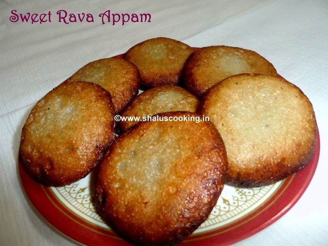 Sweet Rava Appam