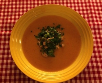 Spicy gulrotsuppe