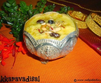 Akkaravadisal Recipe / Sweet Milk Pongal Recipe / Akkara Vadisal Recipe / Akkara Adisil Recipe