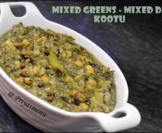 Mixed Greens - Mixed Dals Kootu / Diet Friendly recipe - 62 / #100dietrecipes
