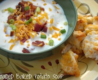 Loaded Baked Potato Soup & Robin Mcgraw {What a Surprise}