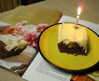 Paula Deen's Chocolate Butterscotch Cake for My Birthday!!!