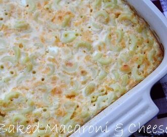 Baked Macaroni and Cheese {The Deen Brothers Recipe}