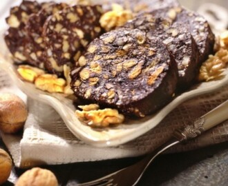 Σοκολατένιο σαλάμι με καρύδια, από το Kool news!