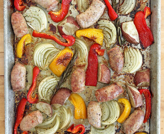 Roasted Italian Sausage With Onions and Peppers