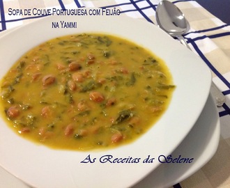 Sopa de Couve Portuguesa com Feijão na Yammi