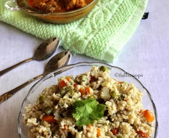 Kuthiraivali Vegetable Pulao | Barnyard Millet Vegetable Pulao | Millet Recipes
