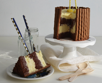 Vanilla and Chocolate birthday cake