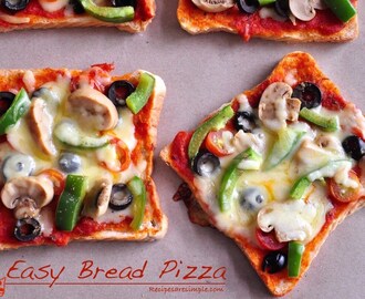 Easy Bread Pizza in Under 30 minutes