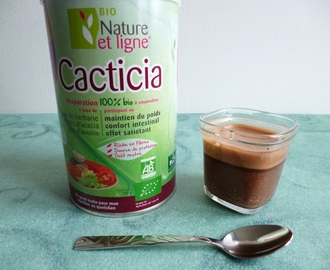 yaourts maison diététiques au cacao avec Cacticia et stévia (sans sucre)