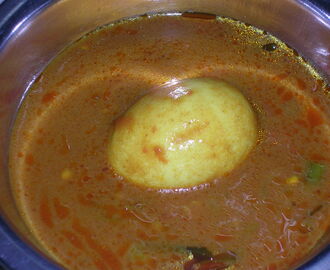 Poached Egg Gravy prepared in Sourashtra Style(Anda Ounty)