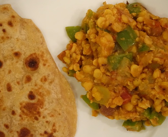 Chana Daal with Lauki(Bottle Gourd) and Bell Pepper – who knew?