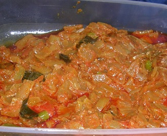 Sourashtra style Onion Tomato Thokku(Kantha Thakkali Thokku)
