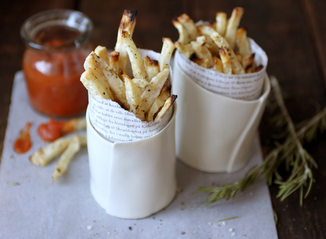 Parsley Root Fries with Roasted Tomato Ketchup
