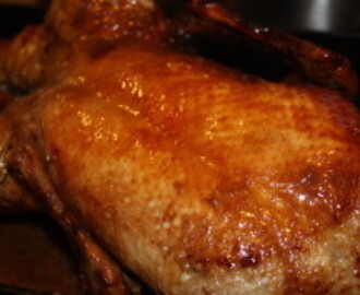 Roast Duck With a Honey Soy Basting Sauce