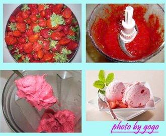 Παγωτό φράουλα στιγμής