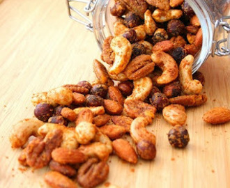 Buffalo Spiced Cocktail Nuts (Low Carb and Gluten Free)