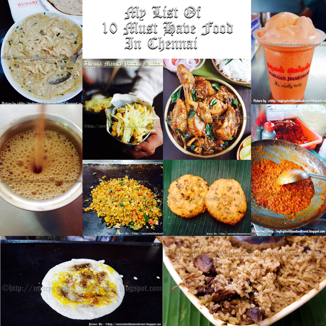 10 Must Eat Food In Chennai (My List) / 10 Famous Food  Of Chennai / My List of 10 Things You Must Eat In Chennai