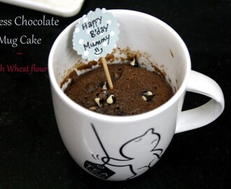 Eggless Chocolate Mug Cake ~ Microwave Mug Cake