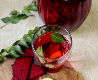 Beetroot Curry Leaves Detox Water