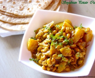 Soya Bean Potato Curry Recipe