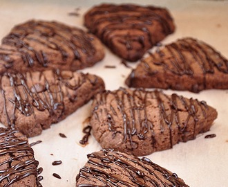 Eggless Triple Chocolate Scones #BreadBakers