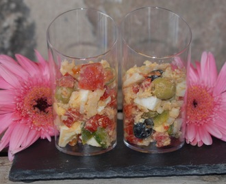 Tapas:Ensalada campera - potet og tunfisk salat