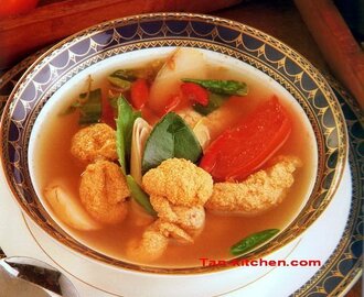 Sour and Spicy fish roe soup