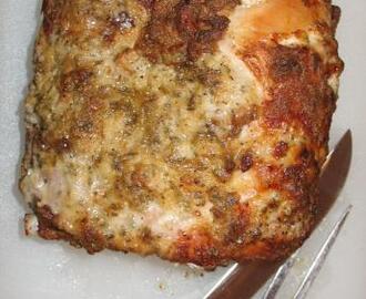 Roast Pork Loin With Dijon Herb Crust