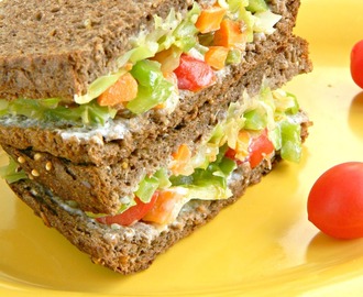 Yogurt Veg Sandwich / Curd Sandwich
