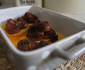 Farinheira de presunto de porco preto com batata doce | Flour sausage of Iberian pork ham with sweet potato