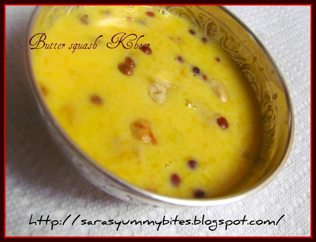 Yellow Pumpkin payasam / butter squash  Kheer / பரங்கிக்காய் பாயசம்